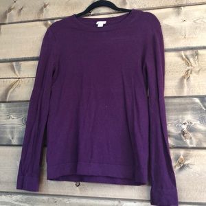 J crew purple sweater. Size s